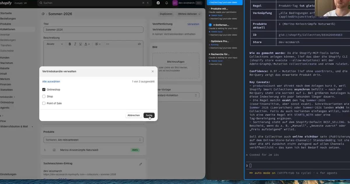 Shopify mit Claude verbinden und per KI steuern (Leitfaden 2026)