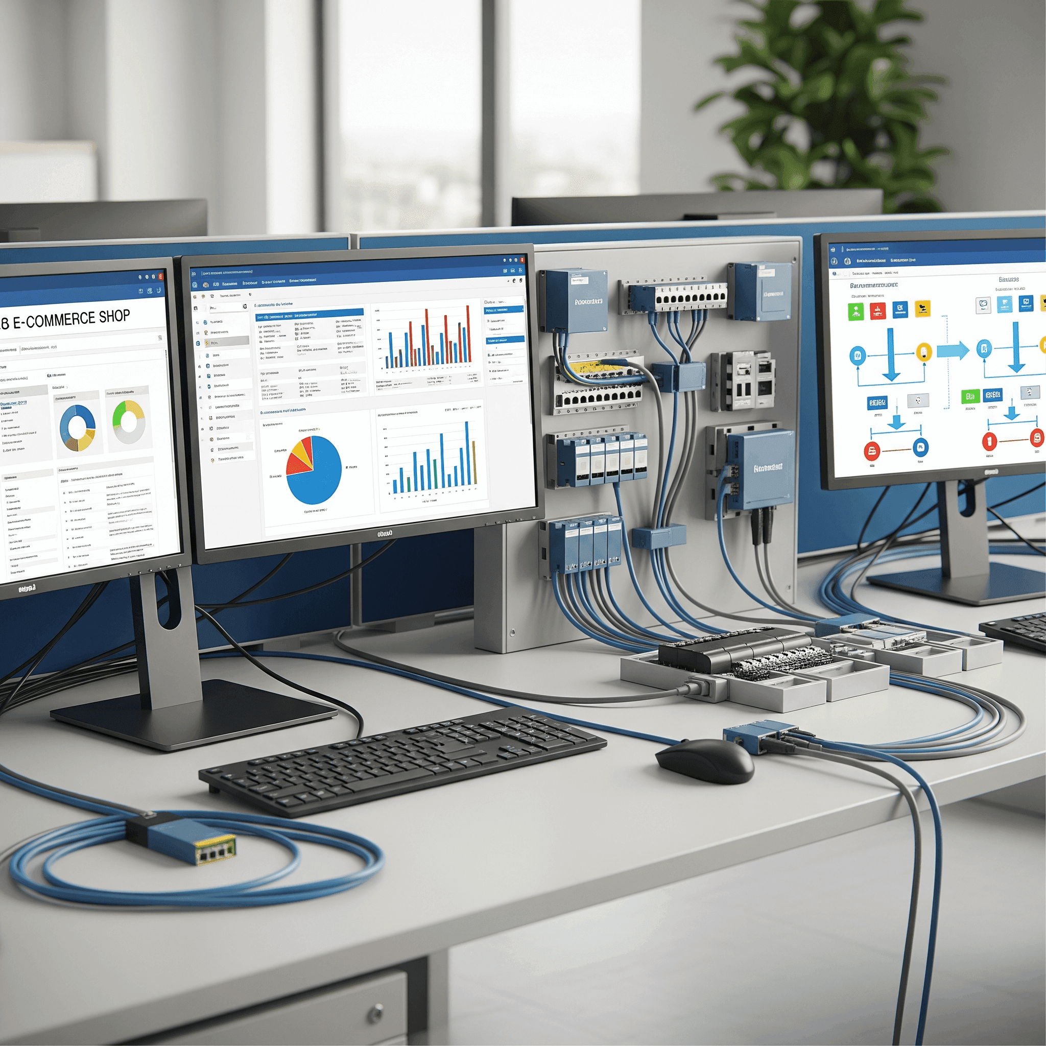 Symbol für die nahtlose Integration in bestehende Systeme wie ERP oder CRM.